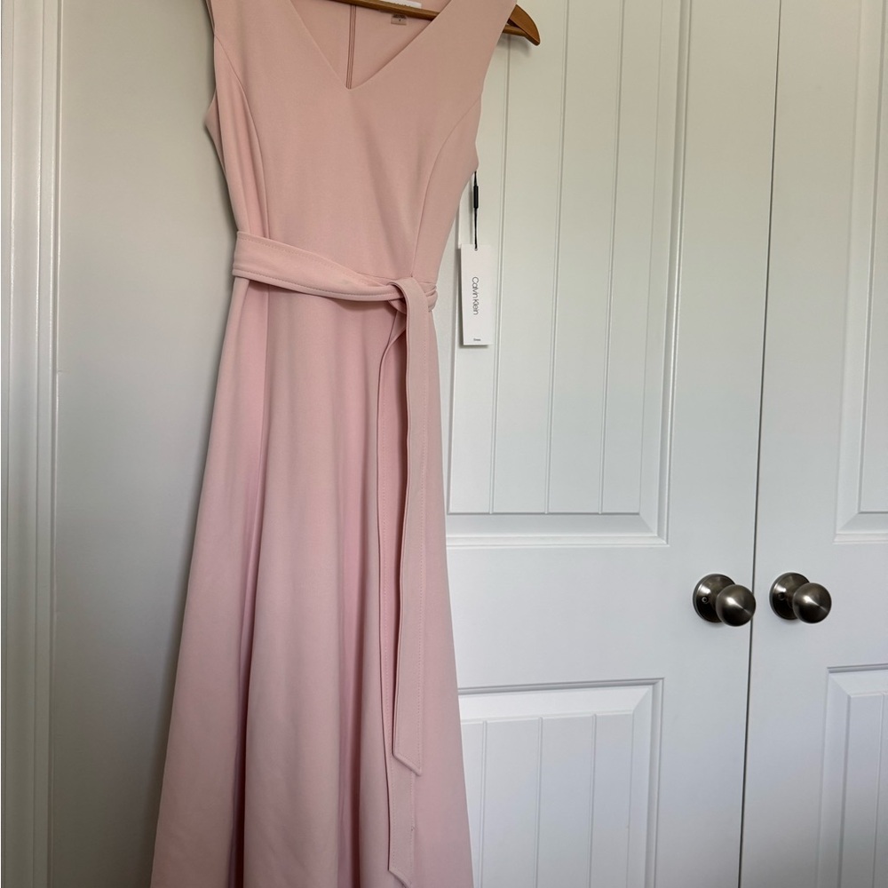 NWT Calvin Klein Light Pink Midi Dress